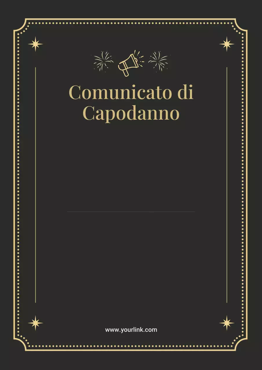 Manifesto pubblicitario elegante e nero