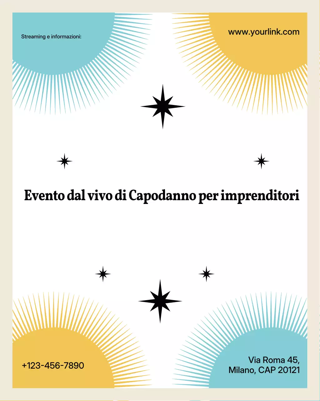 Annuncio dell'evento Beige Modern Entrepreneur Instagram Vertical