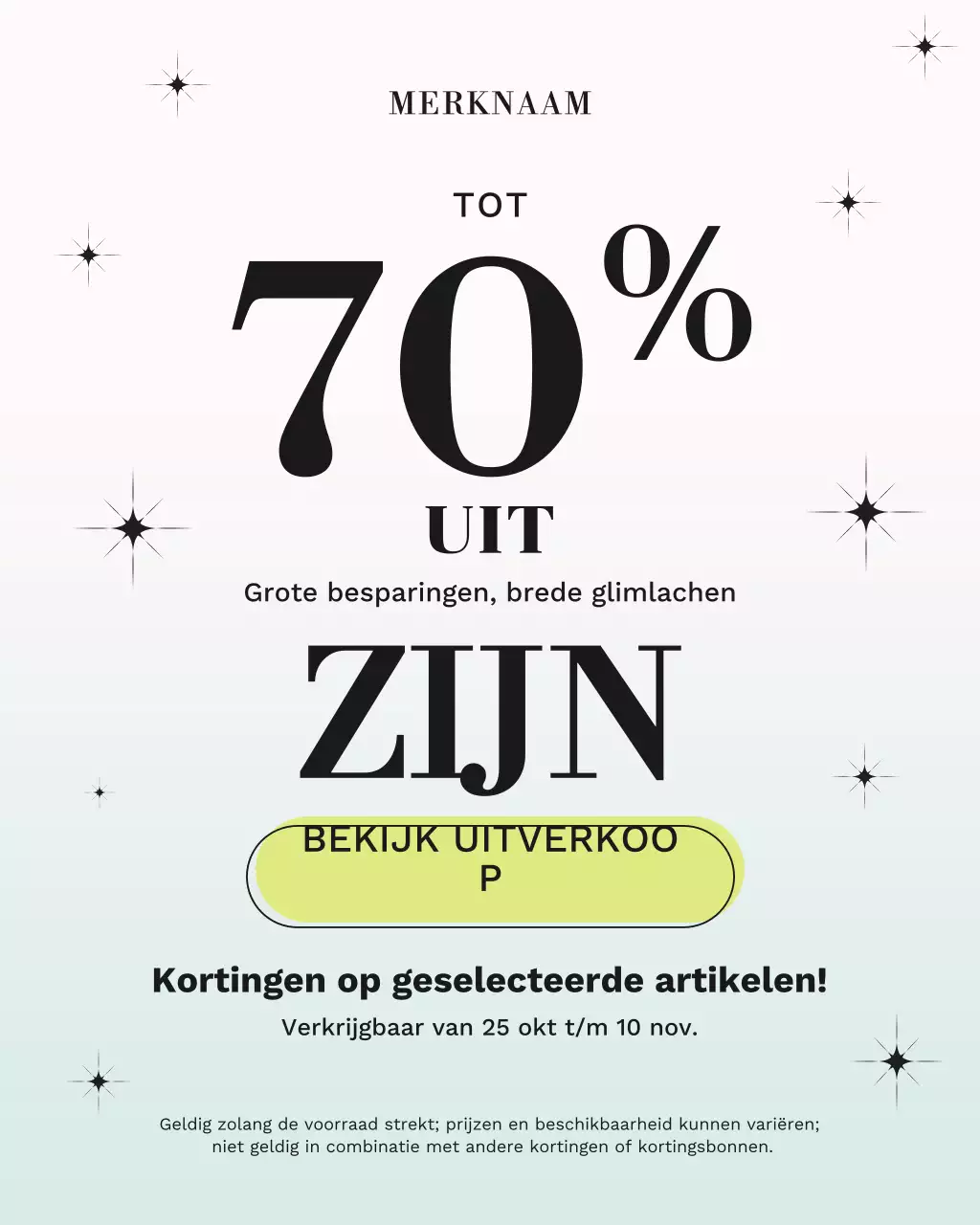 Mint Modern Sale Promotie Instagram Portret