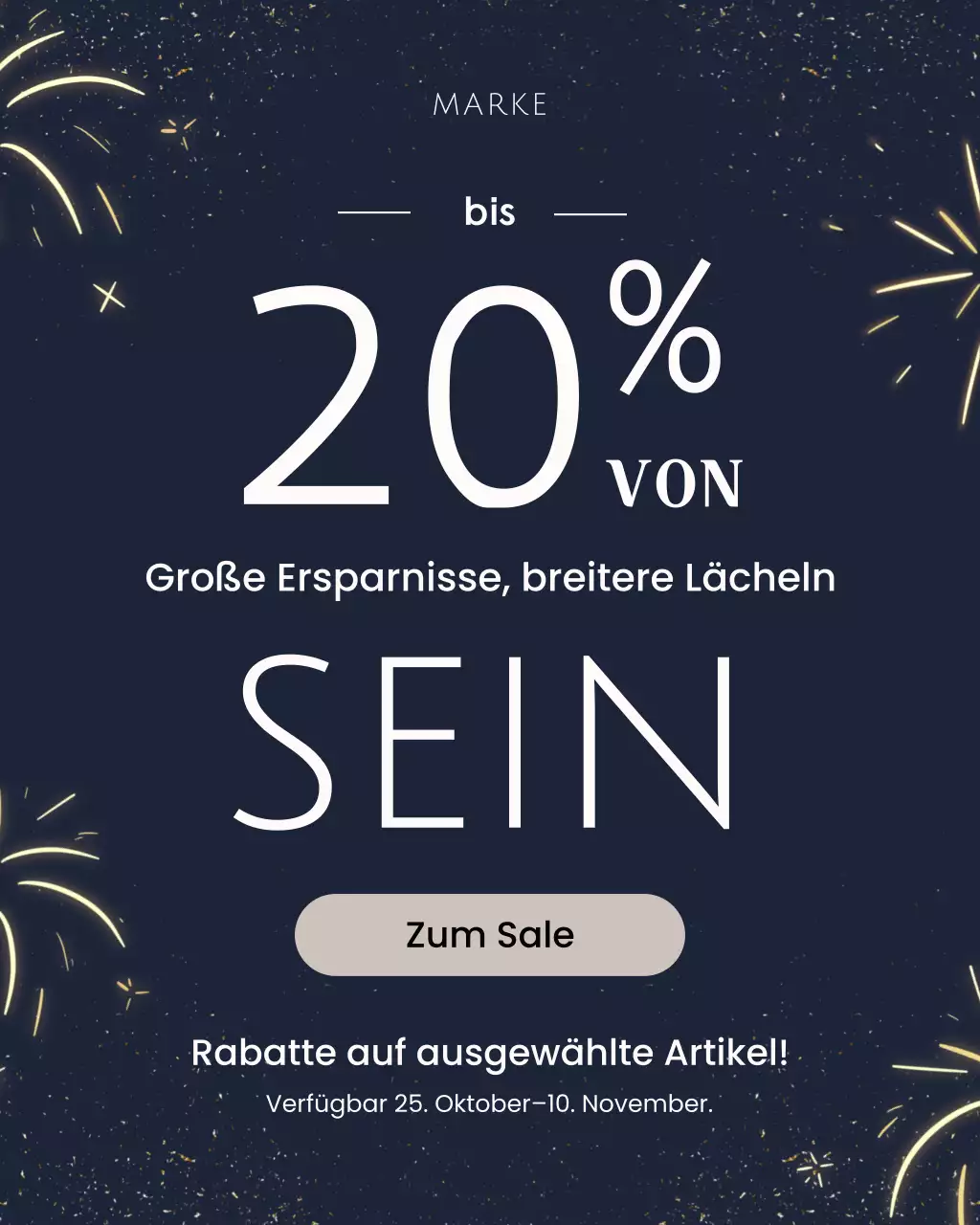 Navy Modern Sale Promotion Instagram Portrait