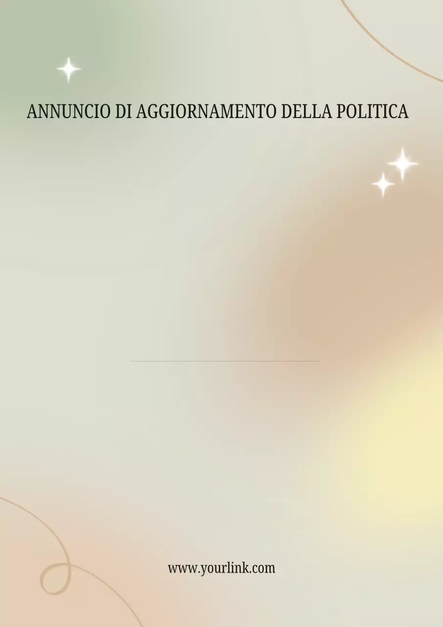 Manifesto di annuncio della politica moderna beige