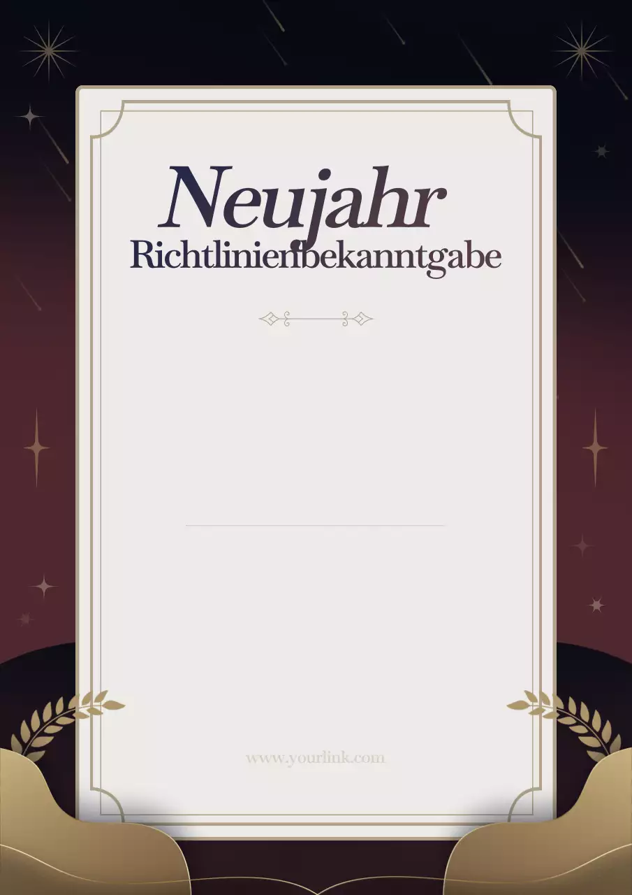 Elegantes Plakat zur politischen Ankündigung in Braun