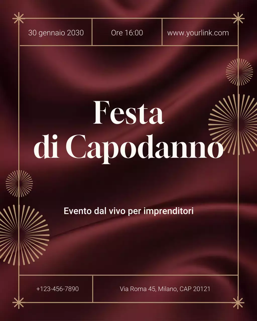 Annuncio aziendale elegante color marrone Instagram Vertical