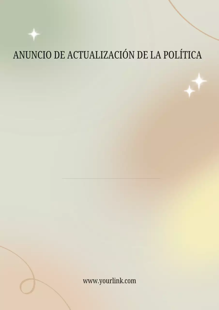 Cartel de anuncio de política moderna en beige