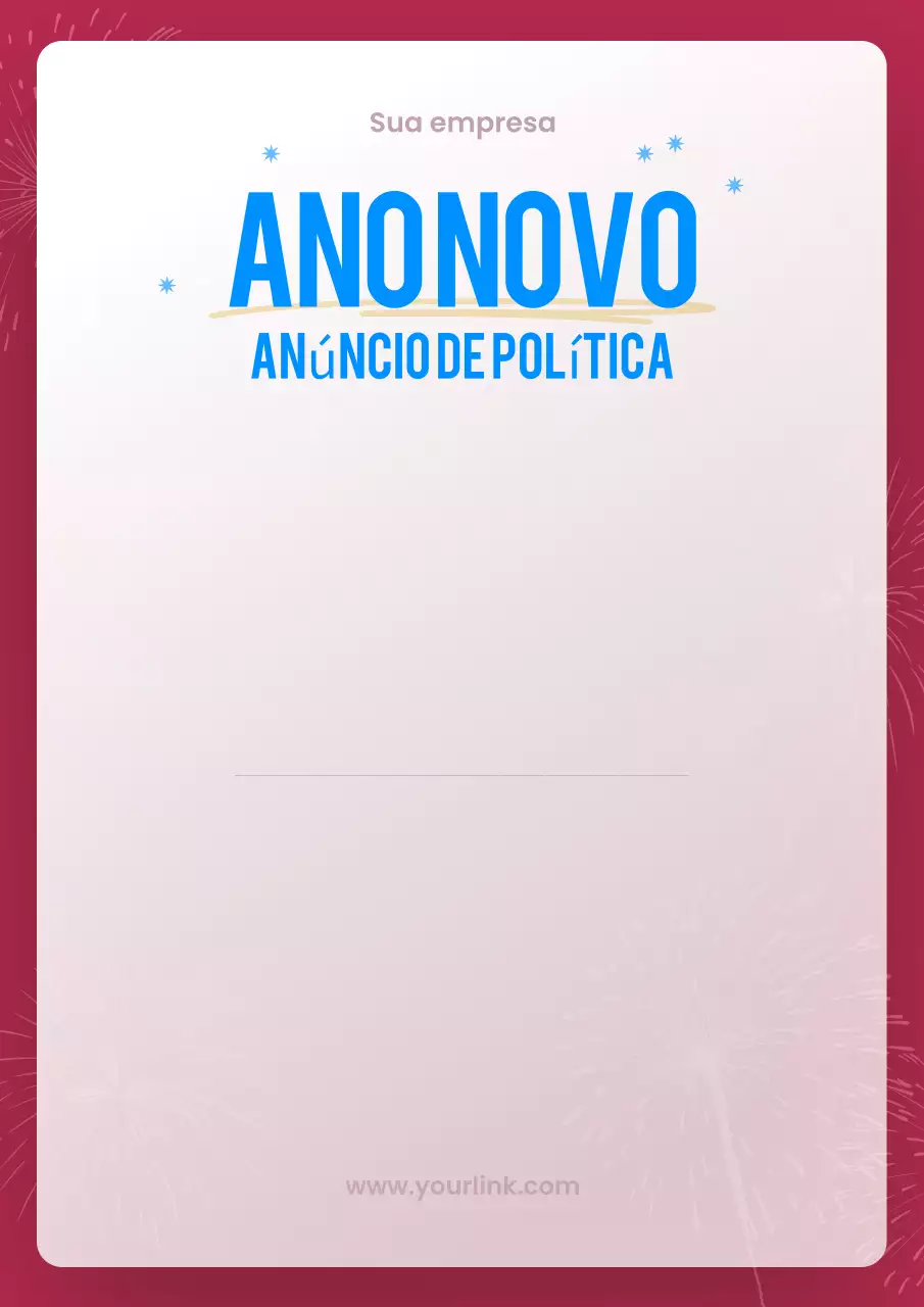 Cartaz vermelho de anúncio de política moderna