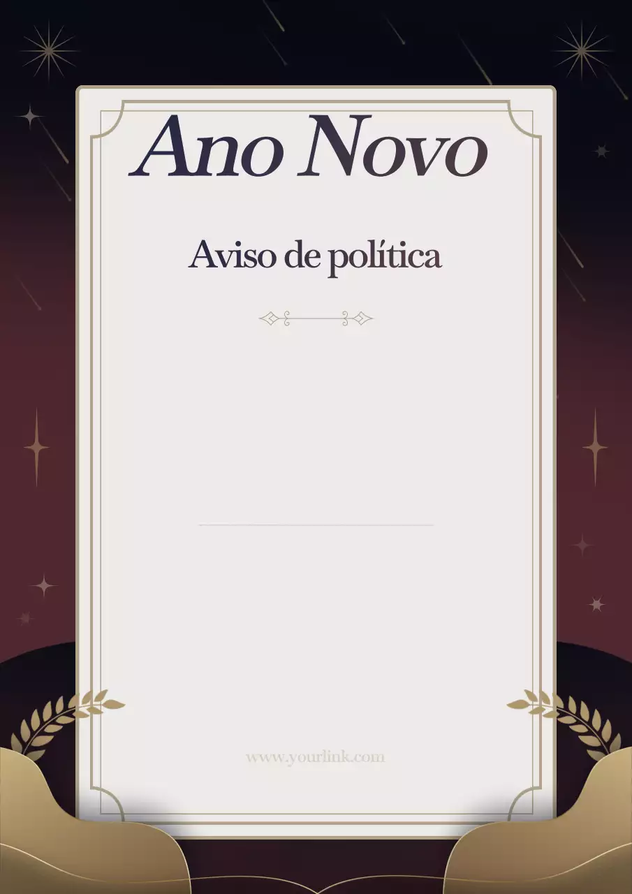 Cartaz elegante marrom para anúncio de política