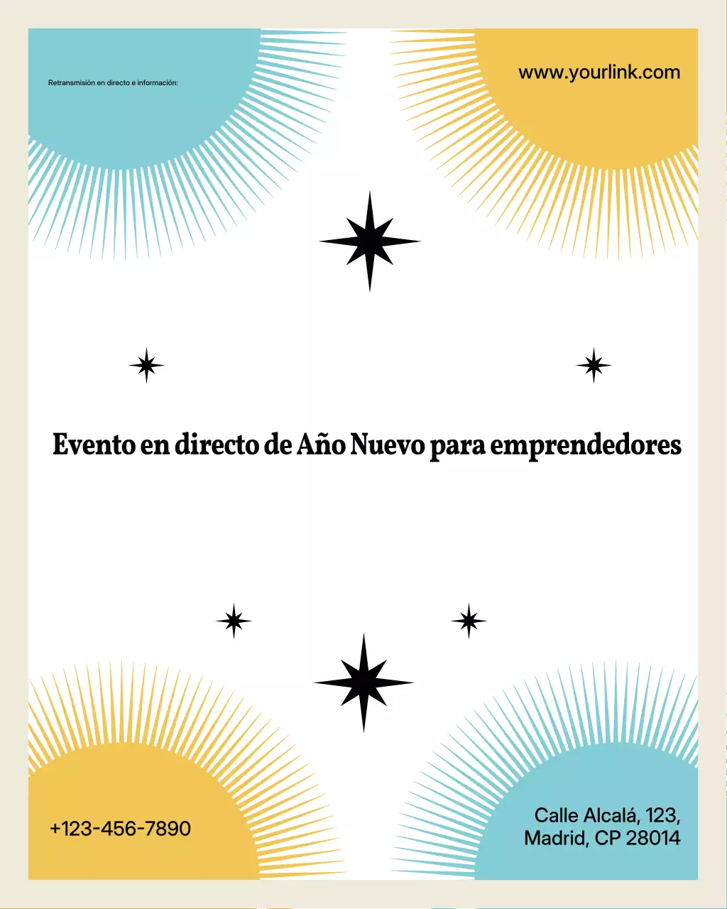 Anuncio de evento de emprendedor moderno beige en Instagram Vertical