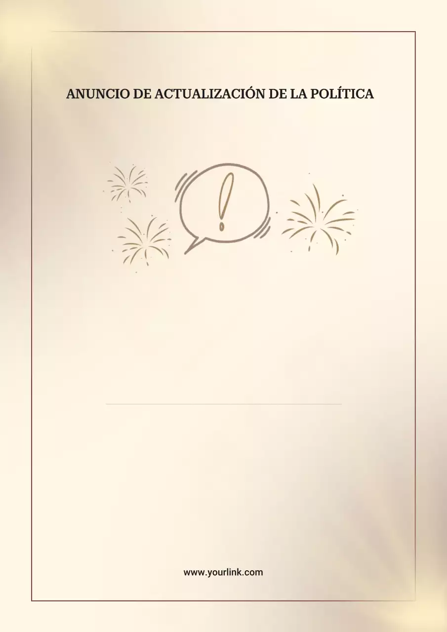 Cartel de anuncio de política clásica beige
