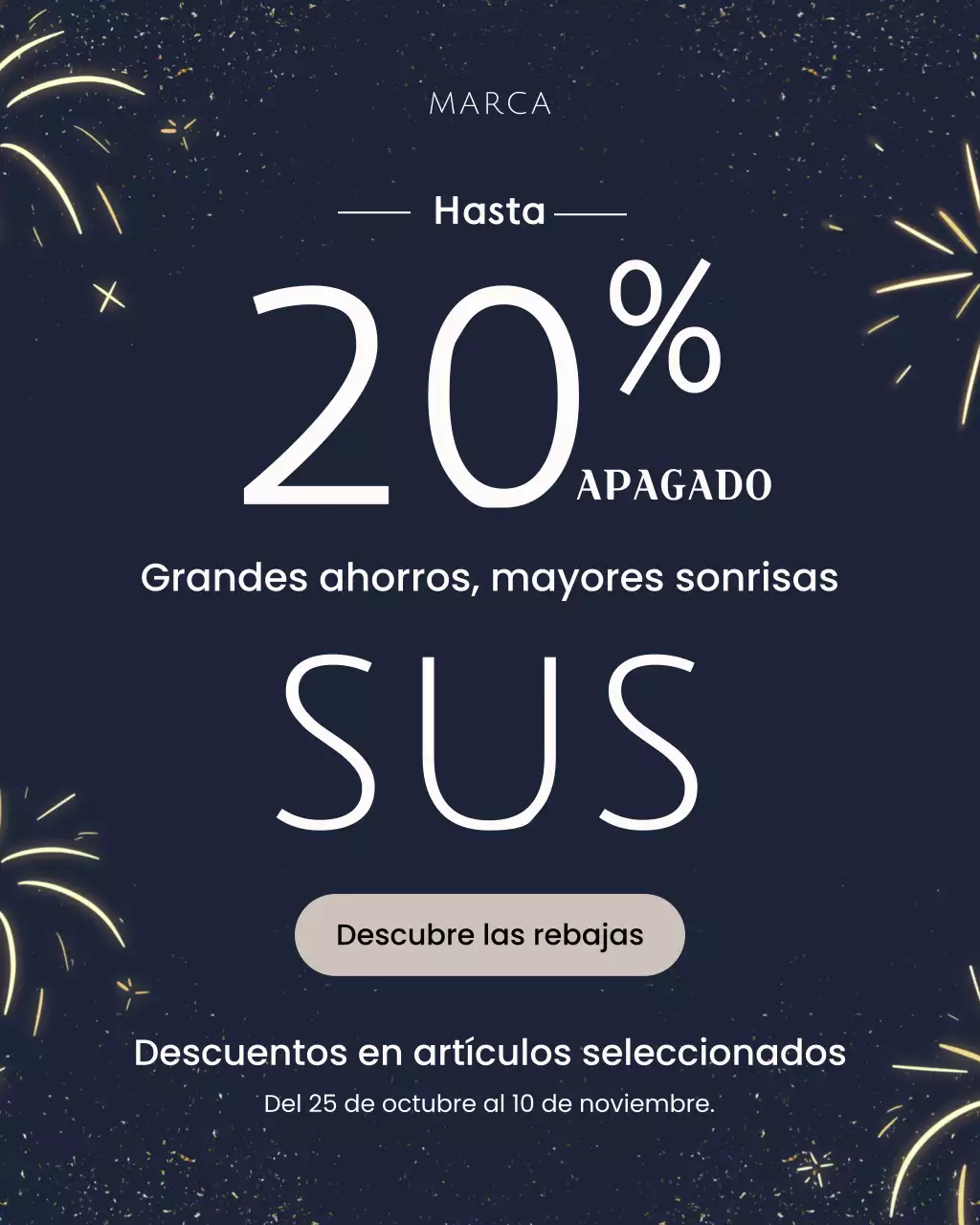 Promoción de venta moderna de la Marina: retrato de Instagram