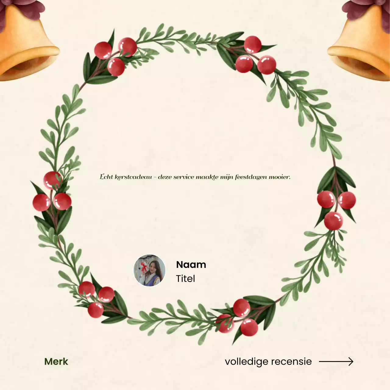 Rode traditionele kerstuitnodiging sociale media