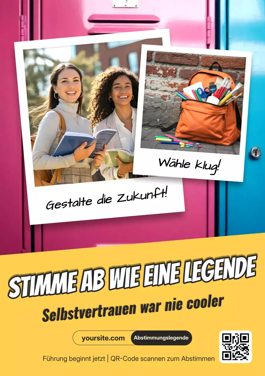 Webplakat zur Studentenwahl