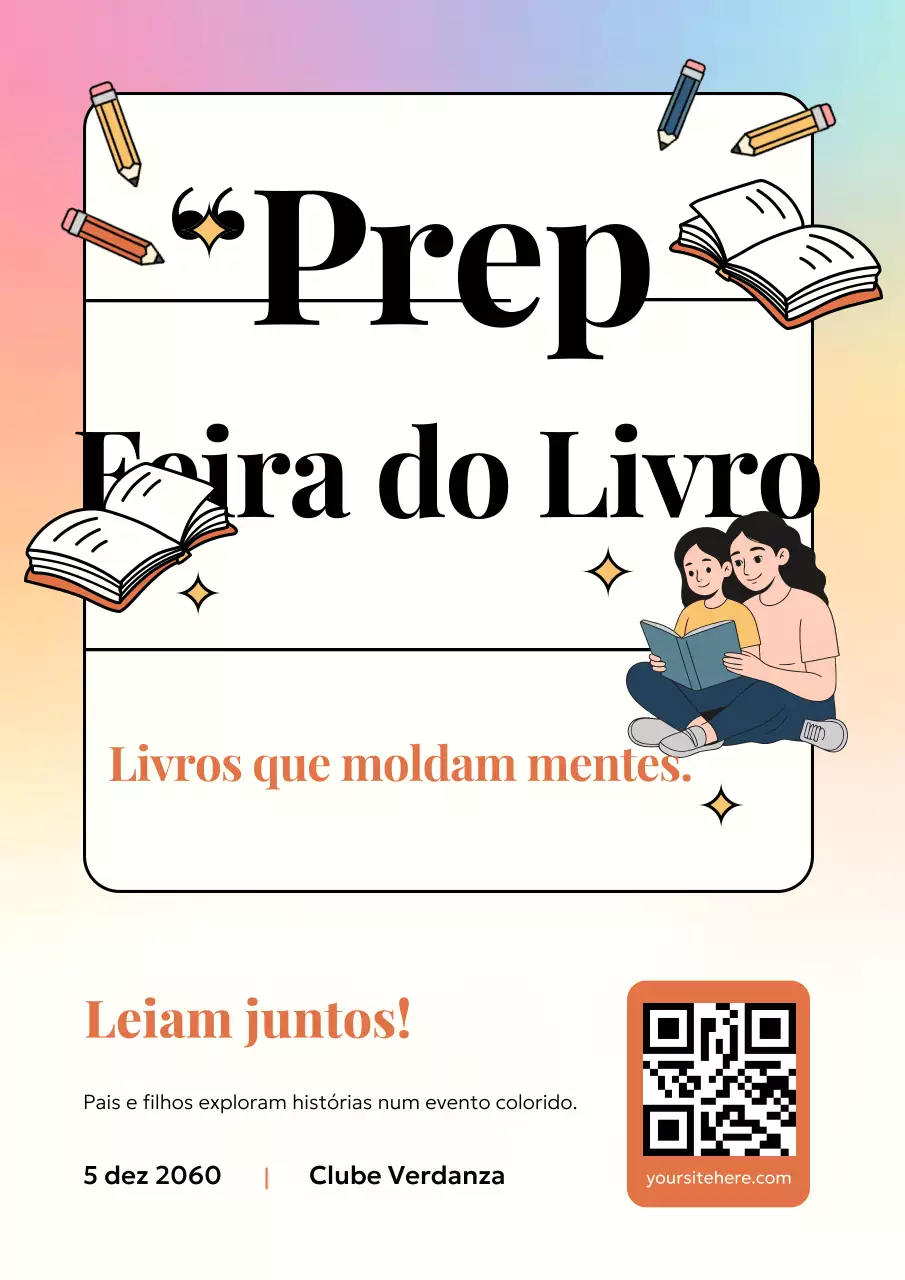 Pôster do Evento de Leitura Moderna Rainbow