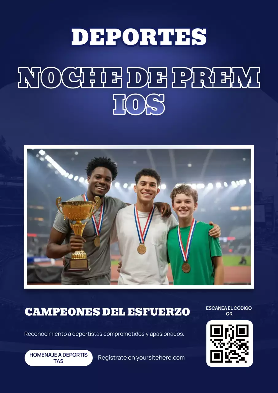 Póster de invitación deportiva moderna de color púrpura