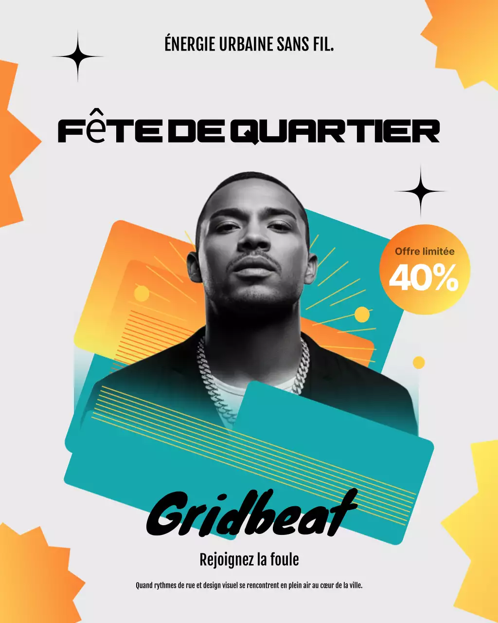 Publication Instagram de promotion de la Teal Urban Block Party