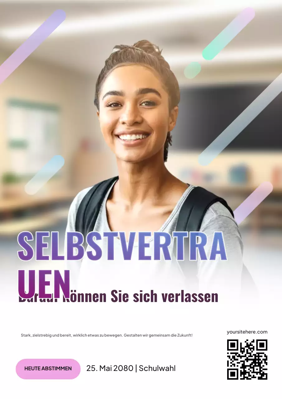 Wahlplakat der White Modern School