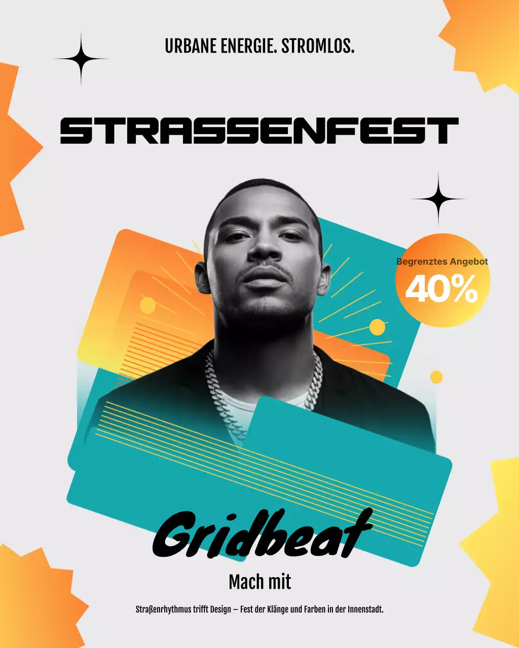 Instagram-Post zur Werbung für die Teal Urban Block Party