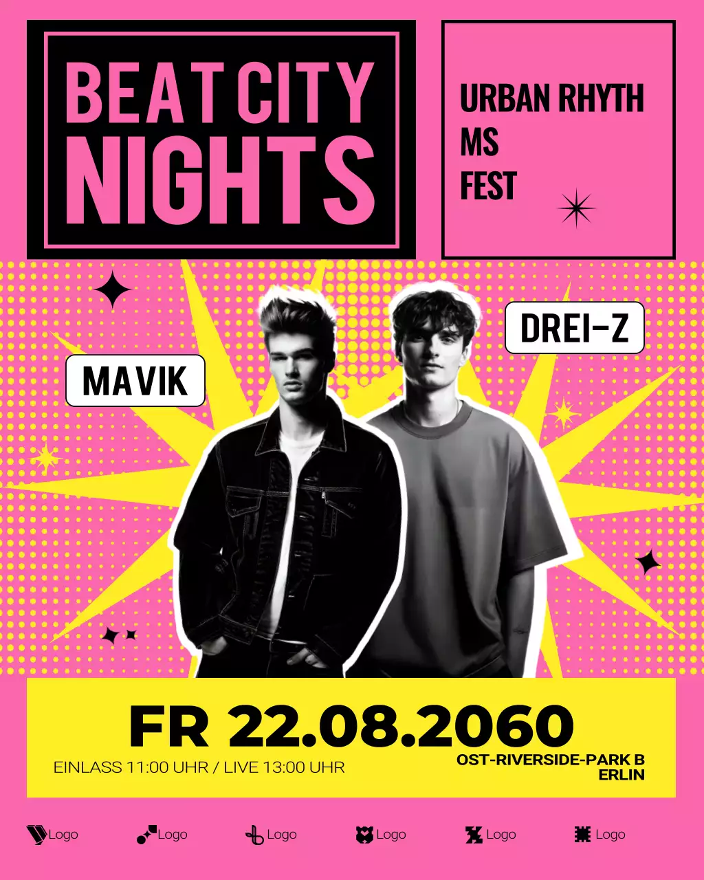 Instagram-Post zum Pink Retro Music Event