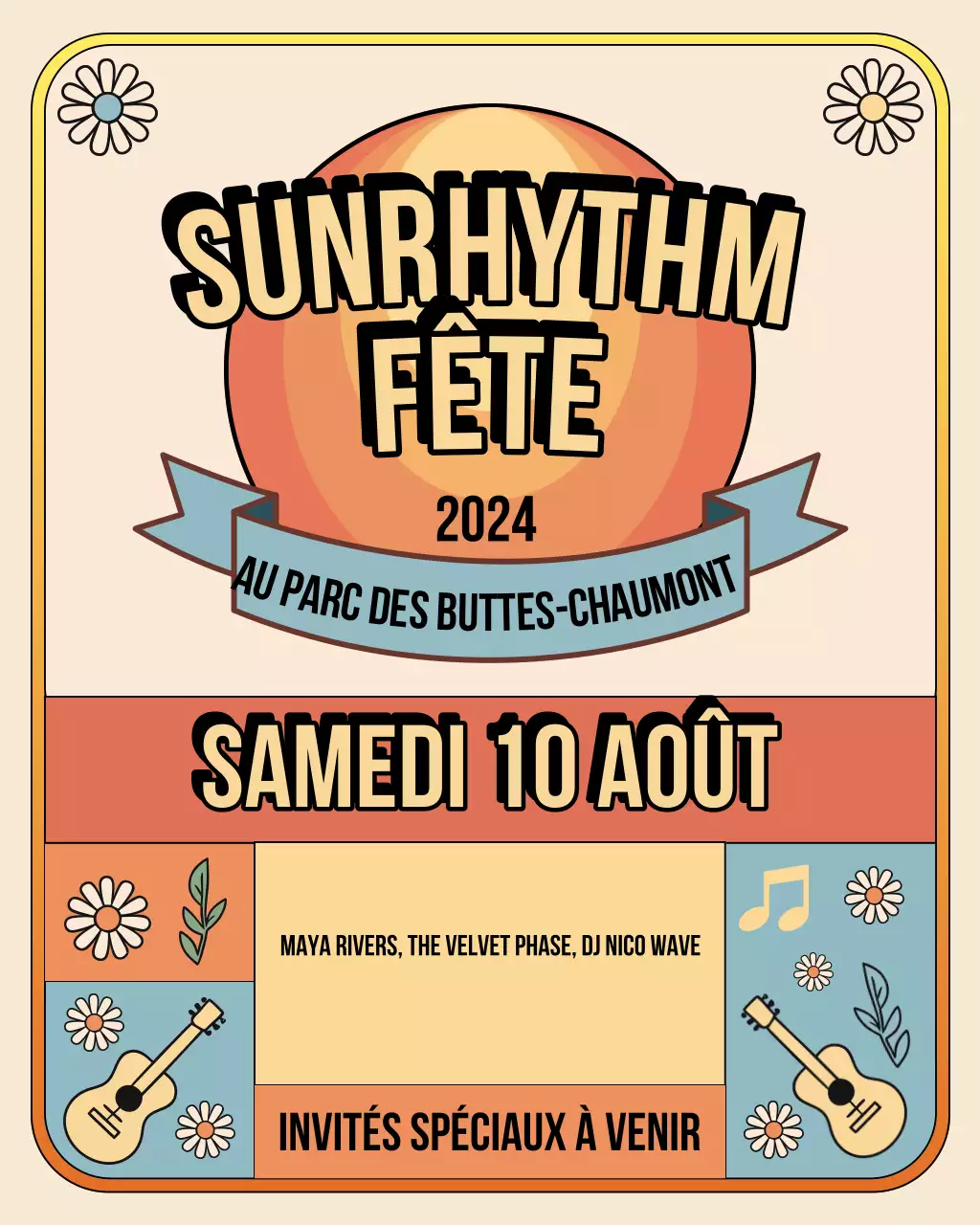 Publication Instagram de l'événement Orange Retro Music