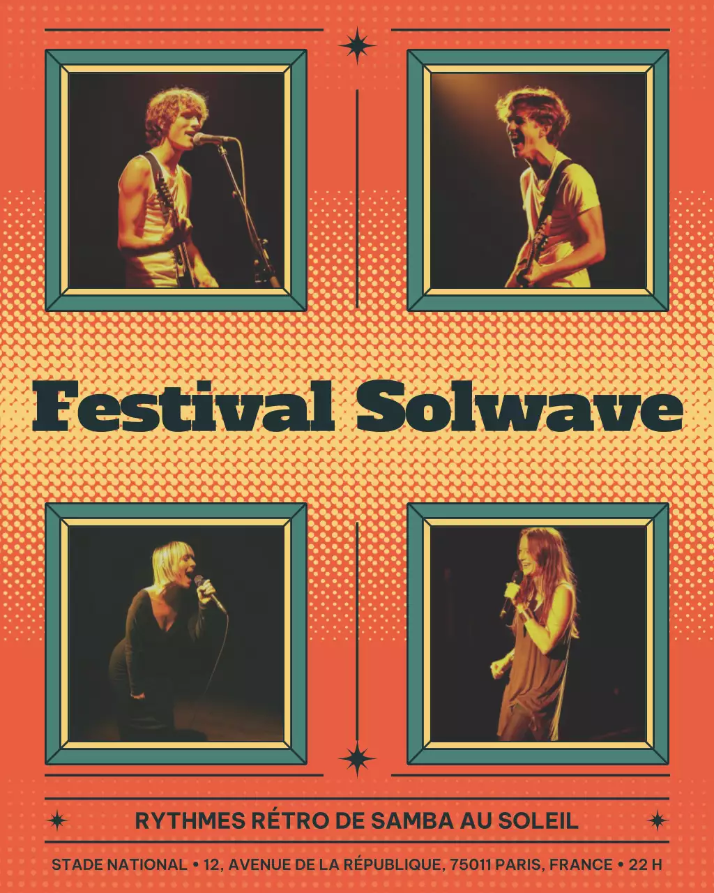 Publication Instagram de l'événement Orange Retro Music