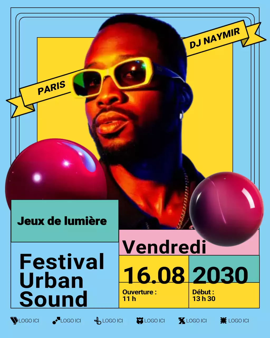 Annonce du Blue Urban Music Festival sur Instagram