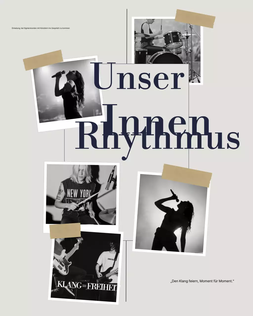 Grey Vintage Music iInvitation Instagram Post