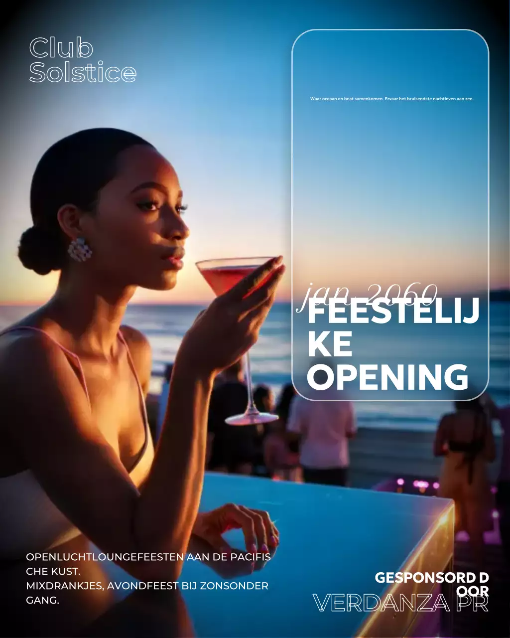 Instagram-bericht over de promotie van Blue Elegant Nightlife