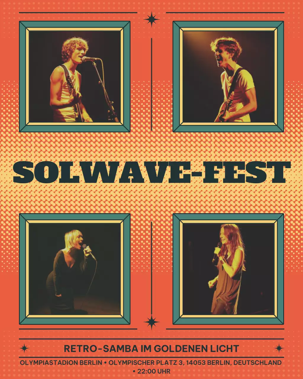 Instagram-Post zum Orange Retro Music Event