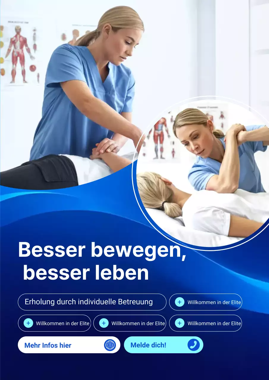 Werbung für modernes Gesundheitswesen