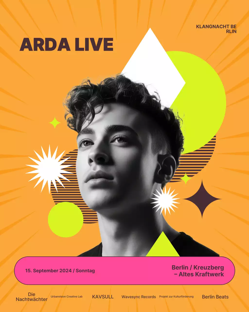 Instagram-Post zum Orange Modern Music Event