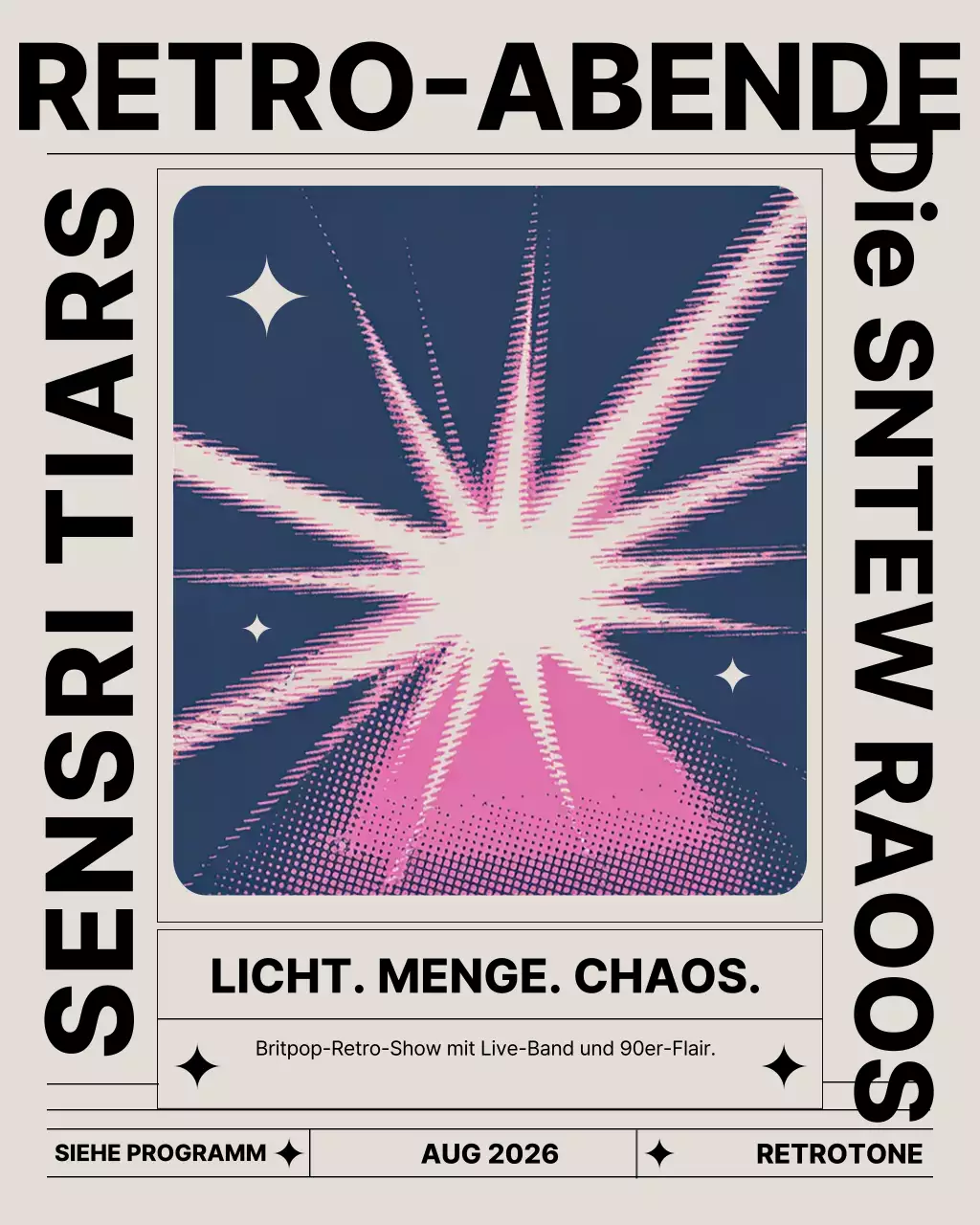 Instagram-Post zum Pink Retro Music Event