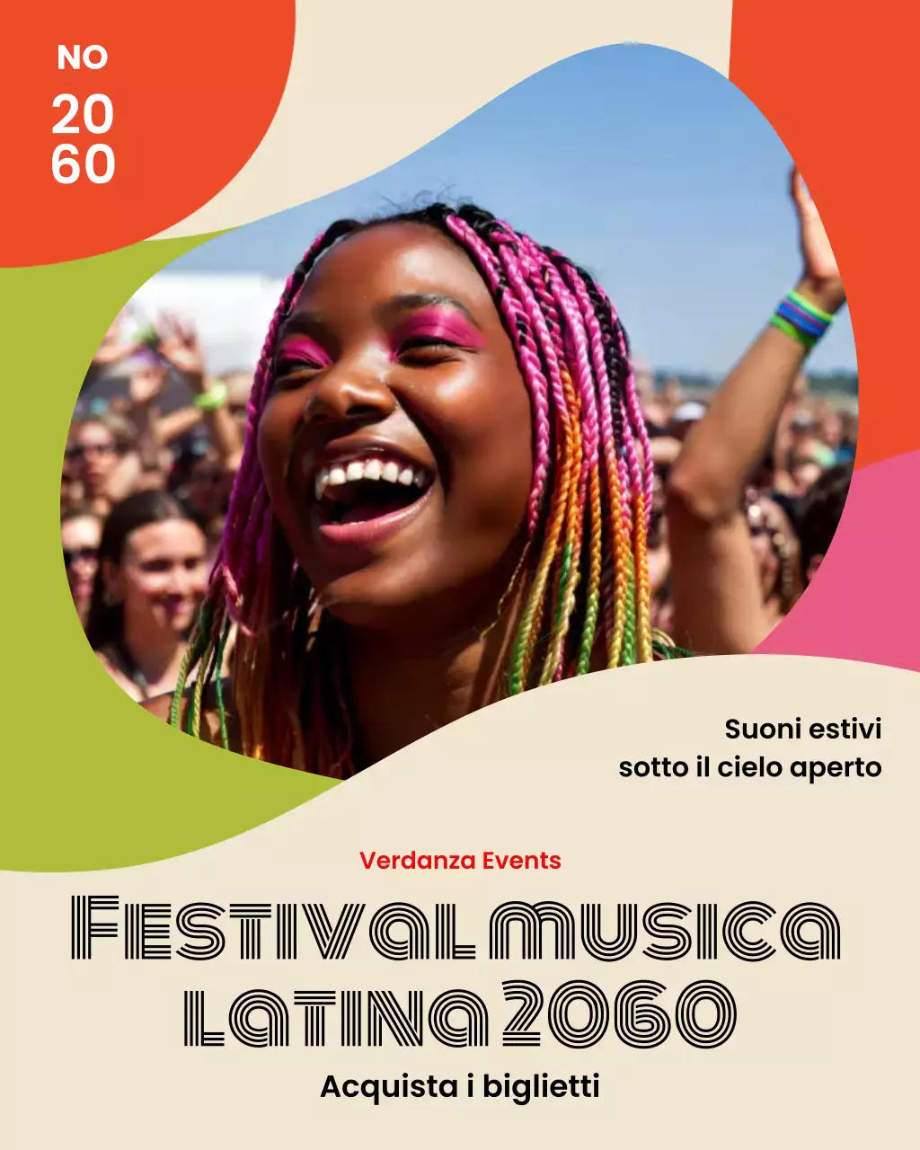 Pubblicità del Rainbow Trendy Festival su Instagram