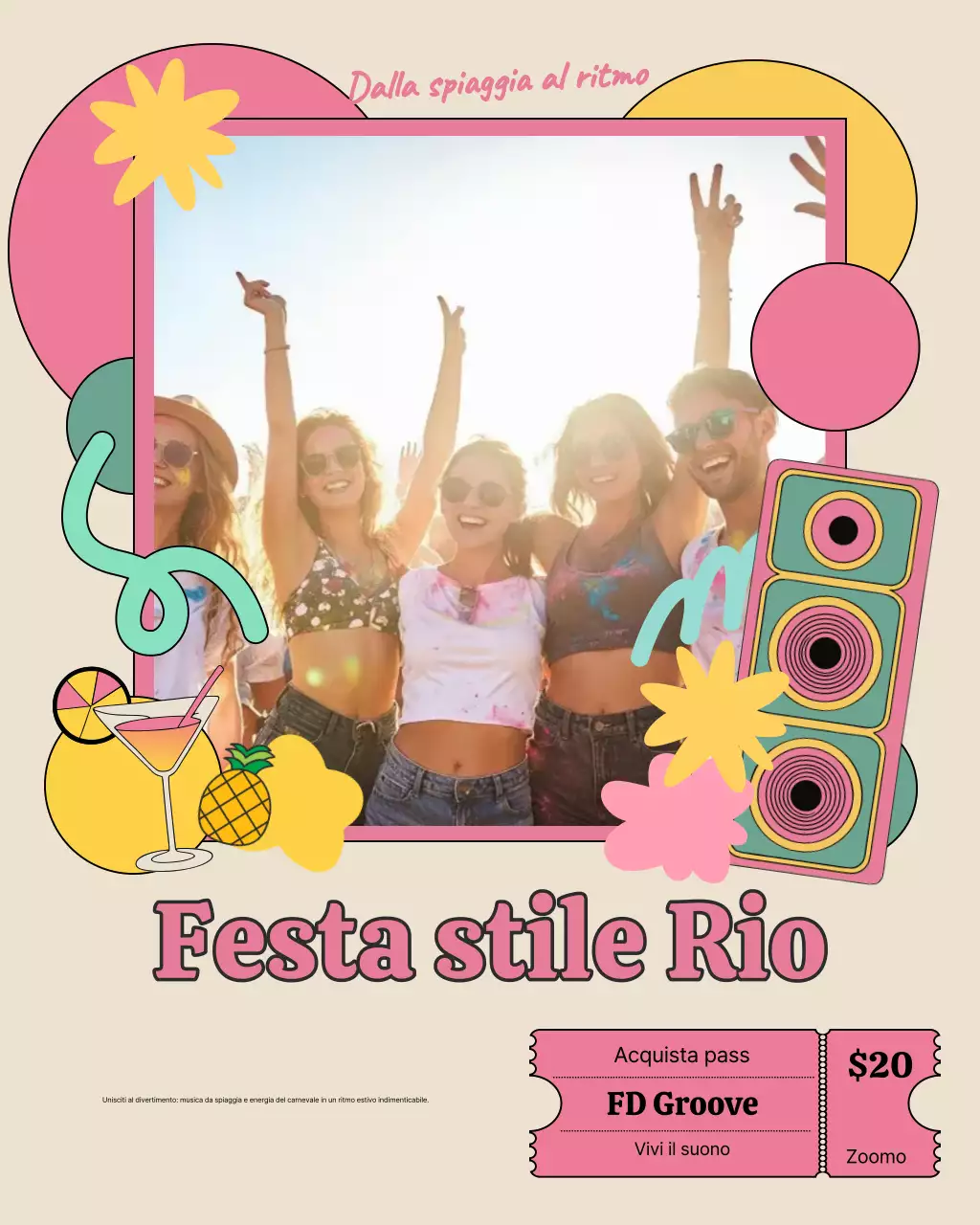Post Instagram promozionale di Beige Retro Music