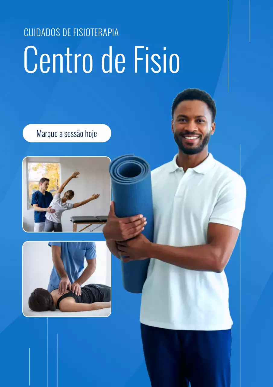 promoção de terapia moderna azul
