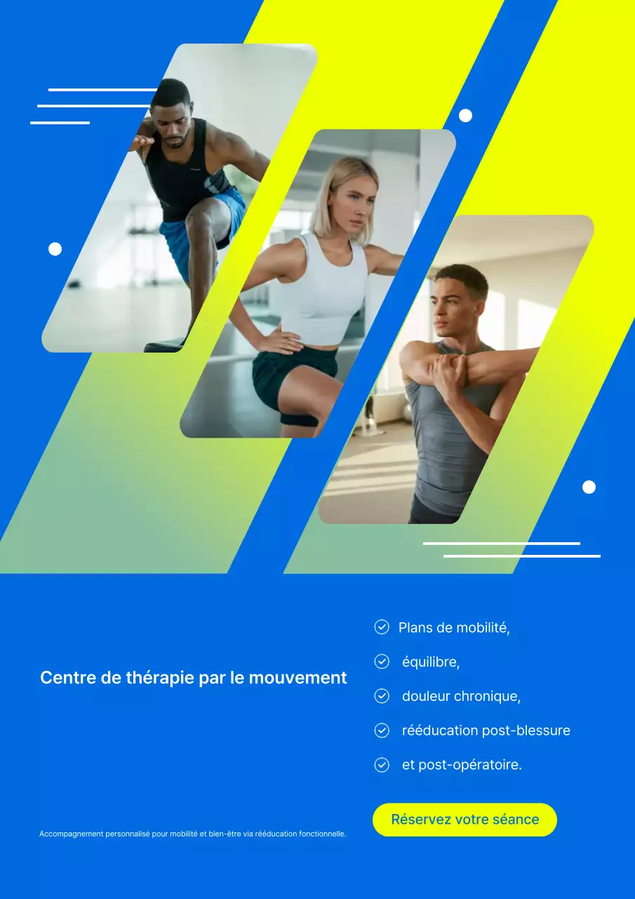 promotion de la thérapie moderne bleue