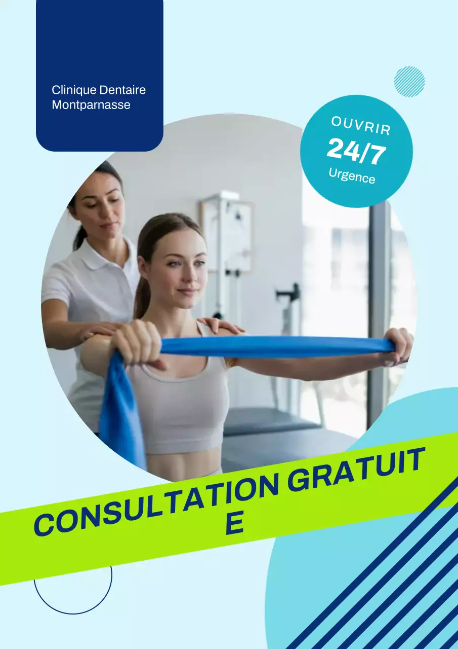 Promotion de la clinique moderne bleue