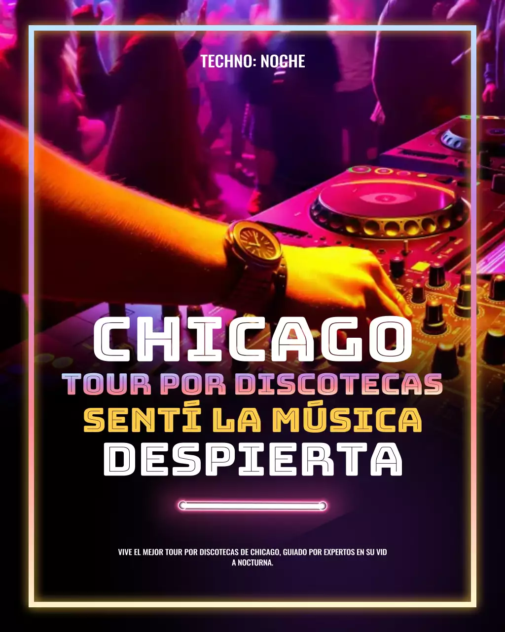 Publicación de Instagram para promocionar el club nocturno Pink Modern