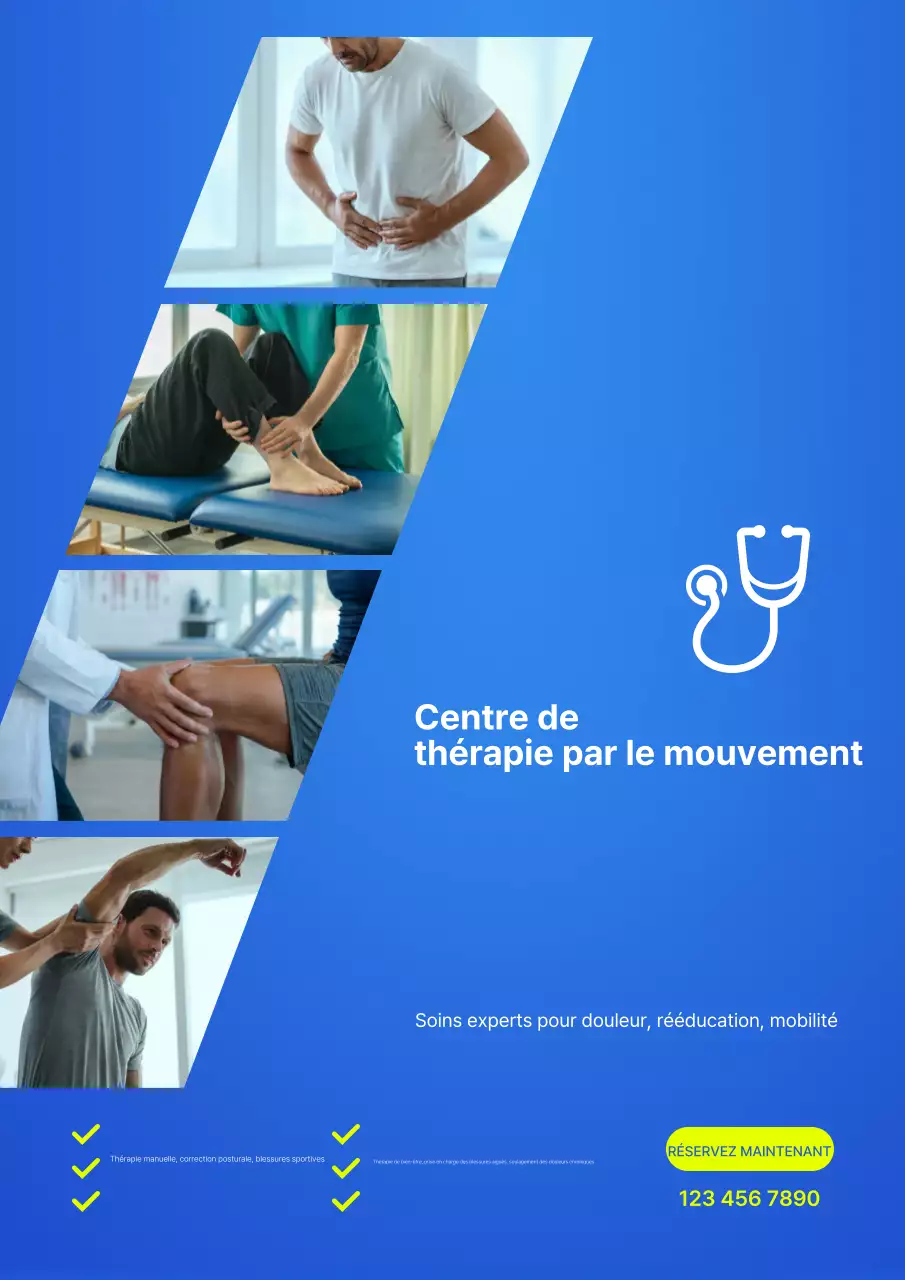 promotion de la thérapie moderne bleue