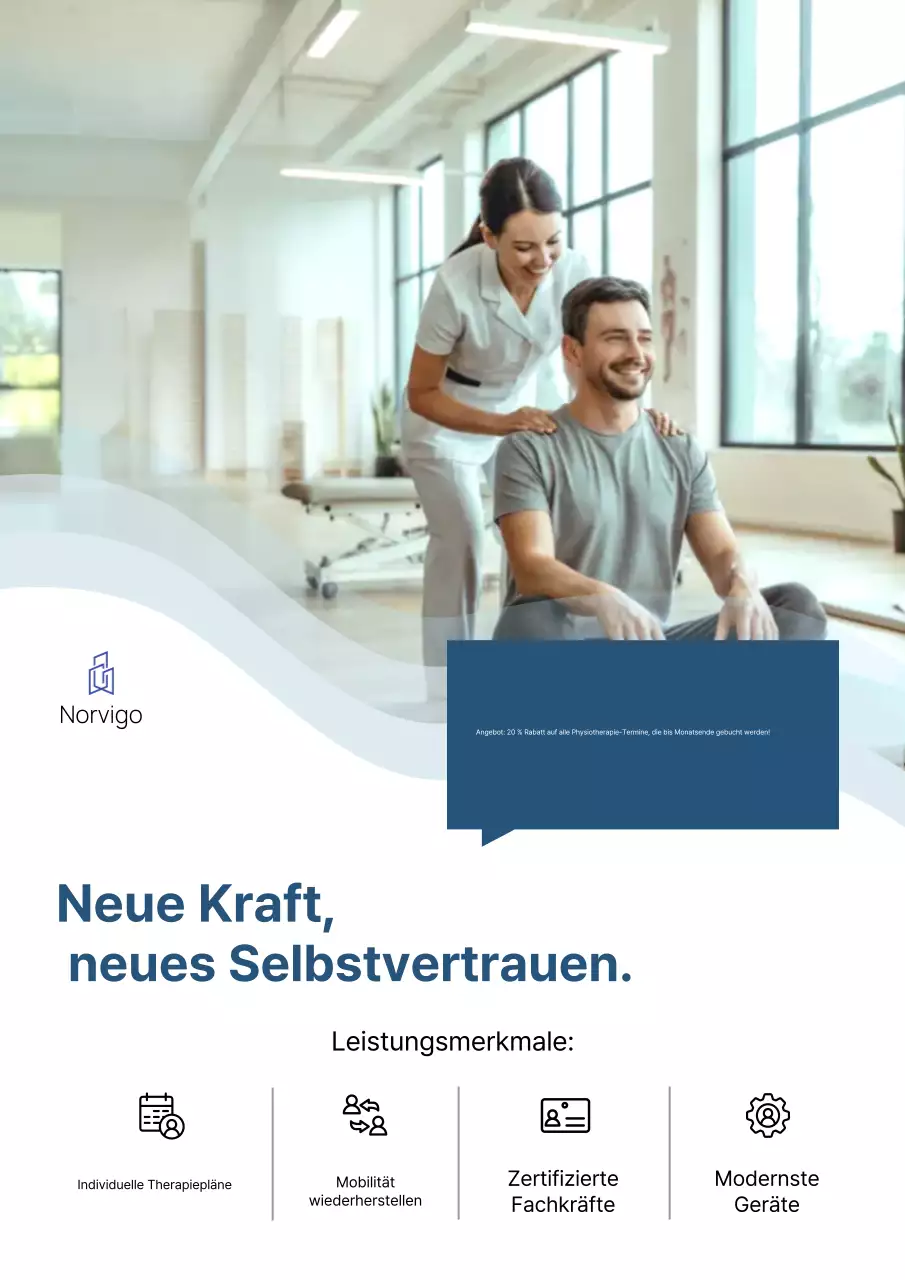 Förderung der modernen weißen Physiotherapie