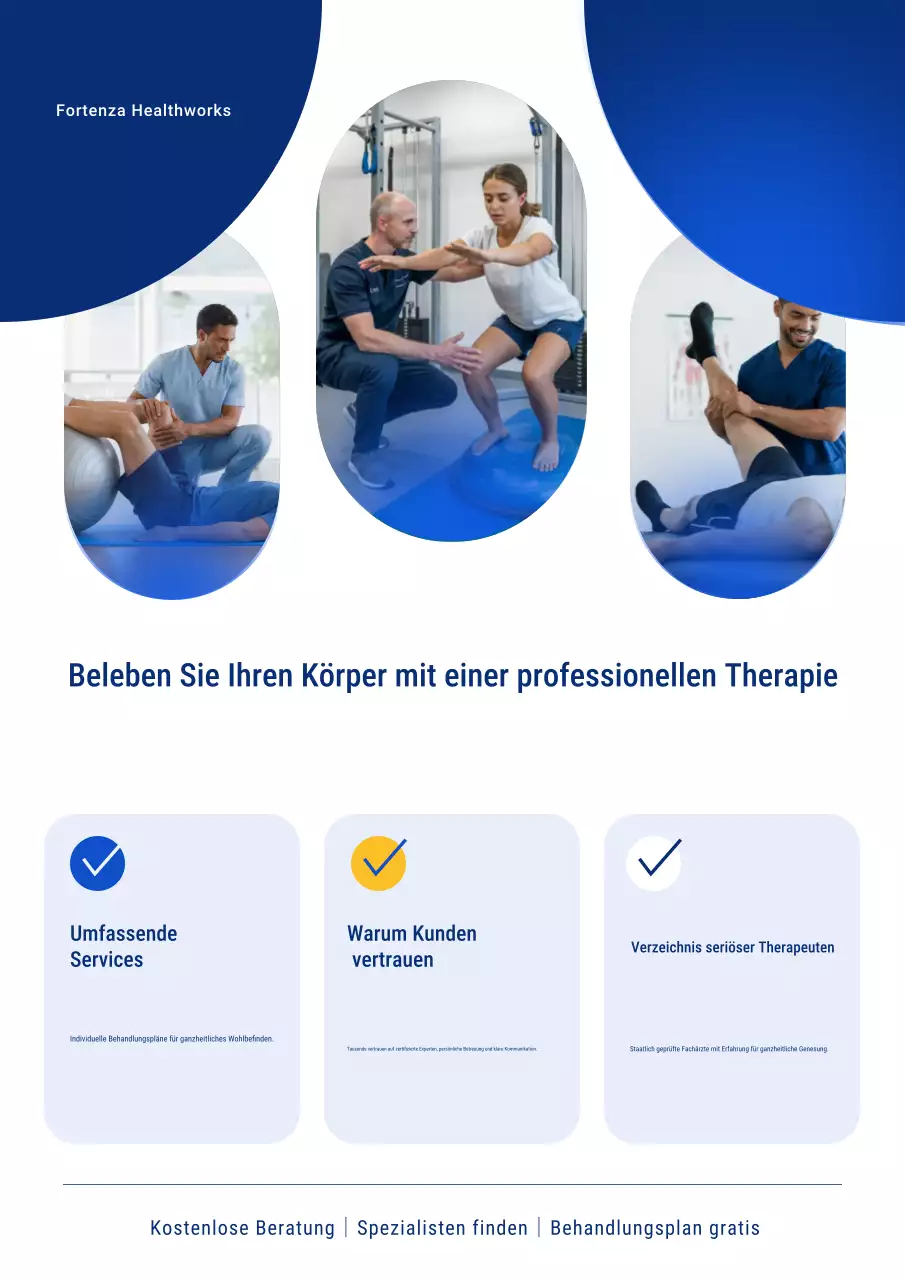Blue Modern Therapy Promotion