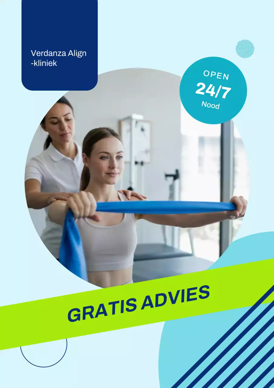 Promotie Blauwe Moderne Kliniek