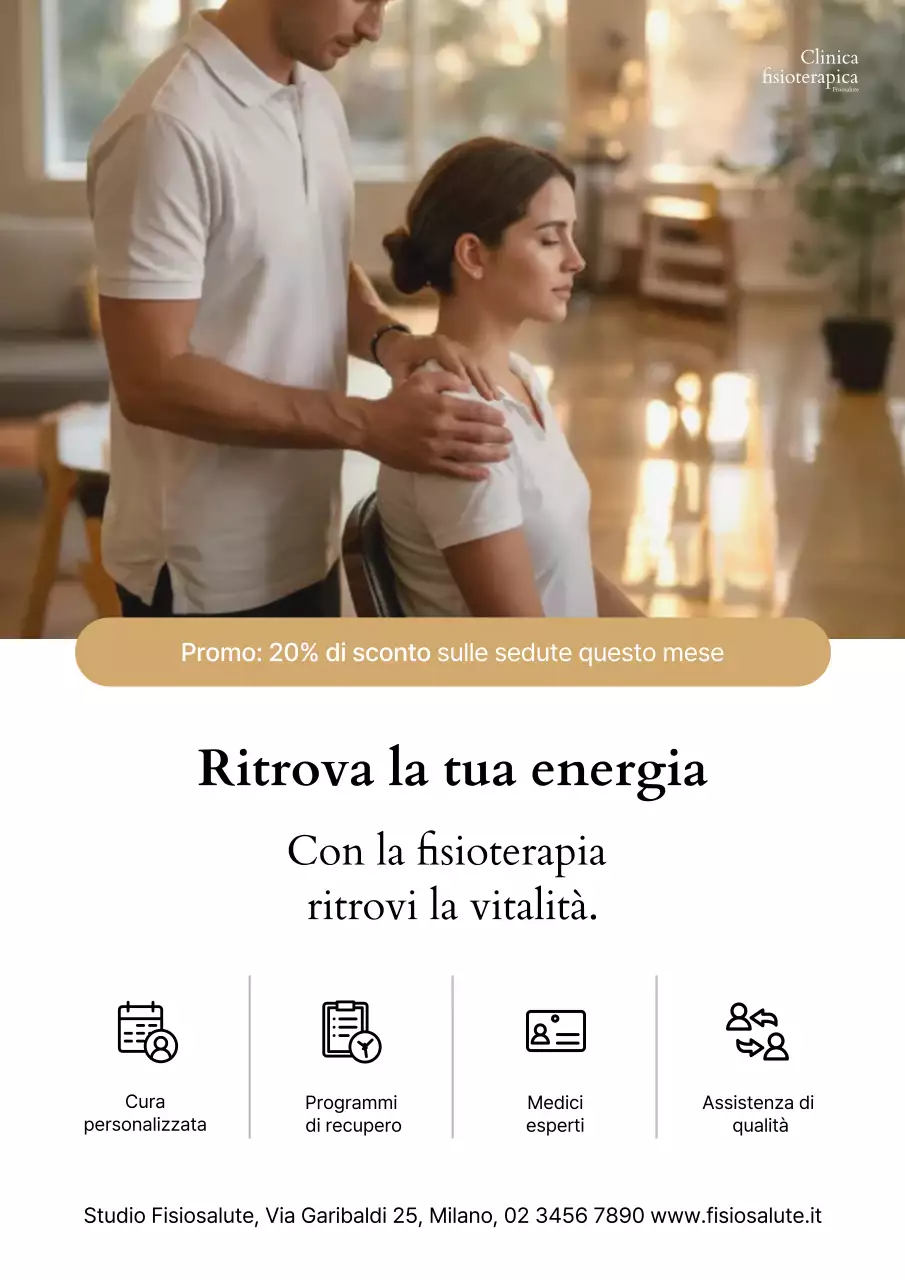 promozione fisioterapia moderna beige