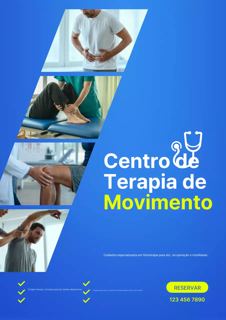 promoção de terapia moderna azul