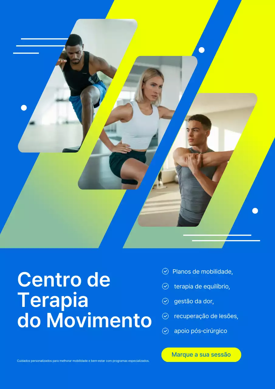 promoção de terapia moderna azul
