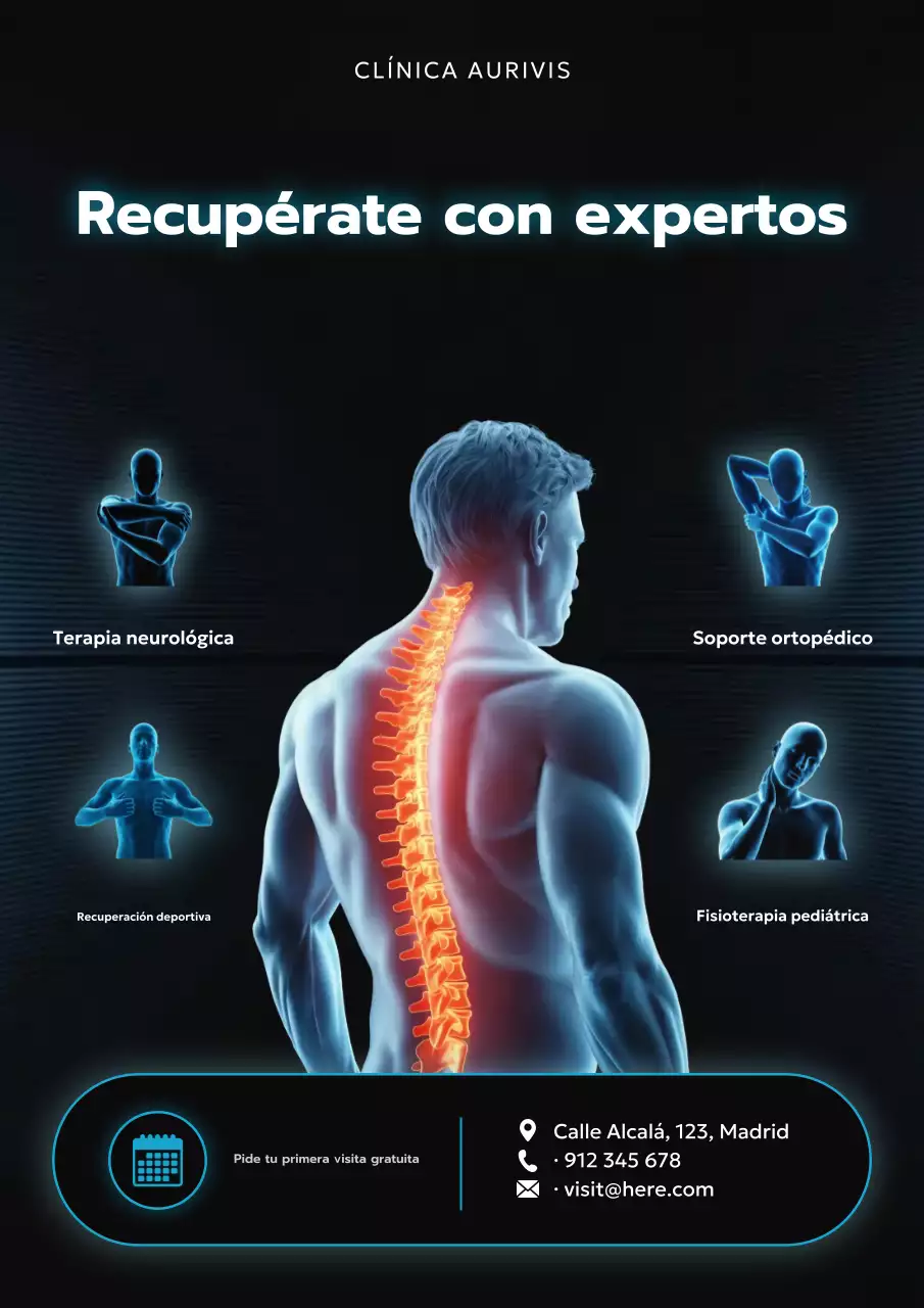 Póster promocional de Blue Modern Physiotherapy