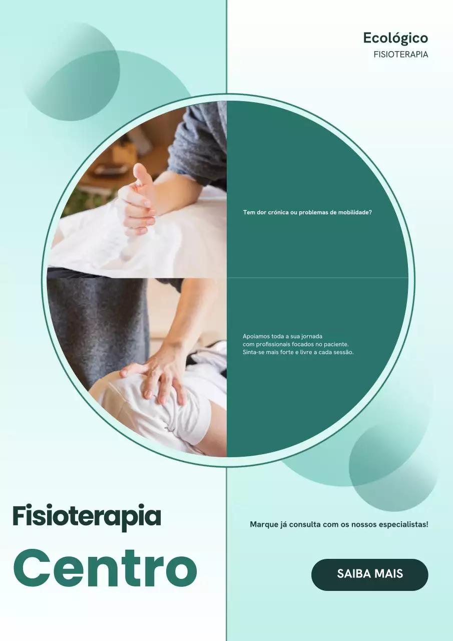 Pôster promocional da Mint Modern Physiotherapy