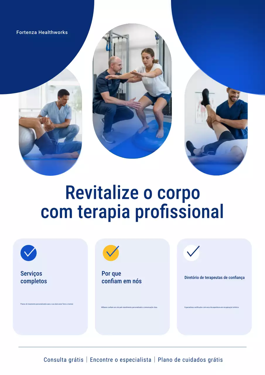 Promoção Blue Modern Therapy