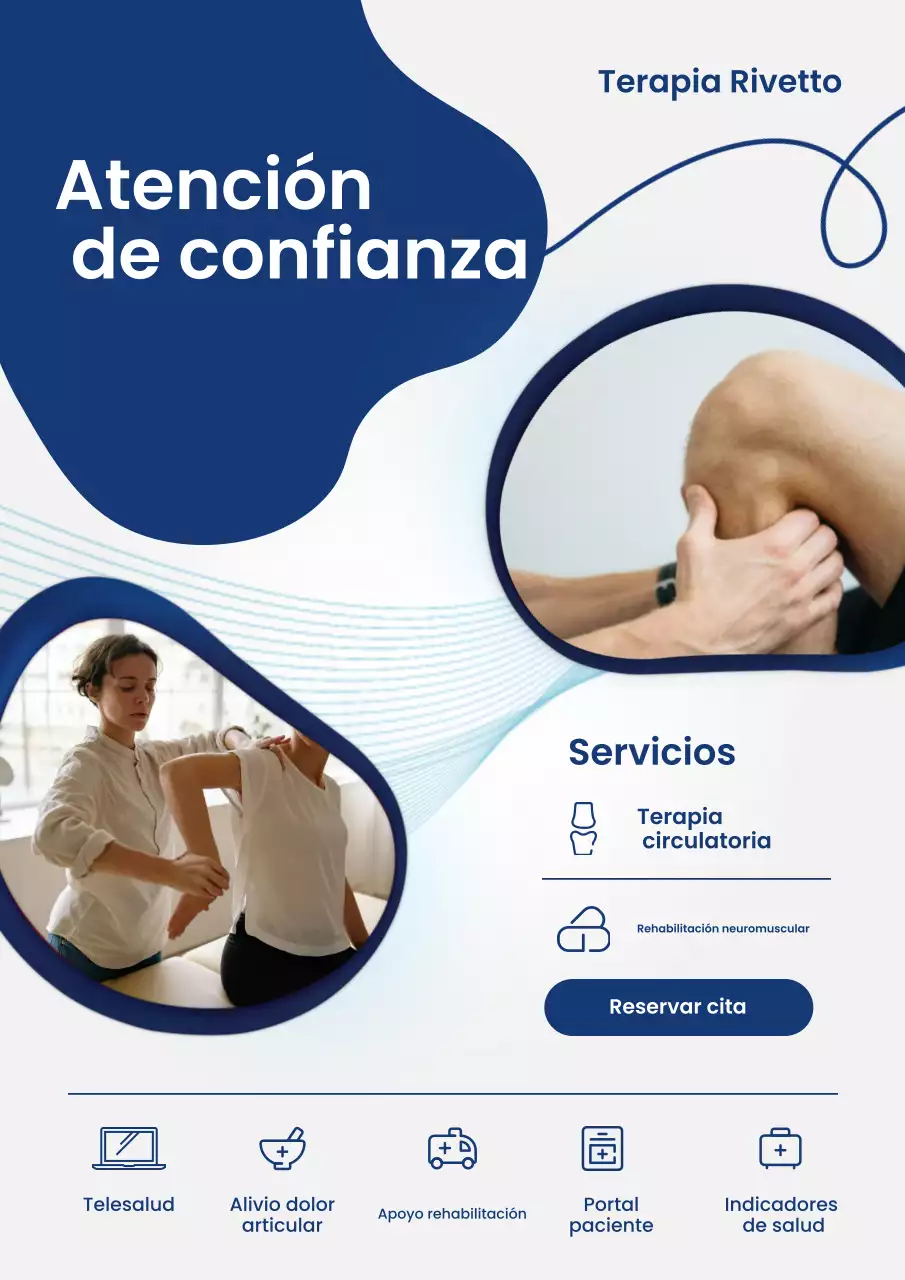 Póster publicitario de Blue Modern Therapy