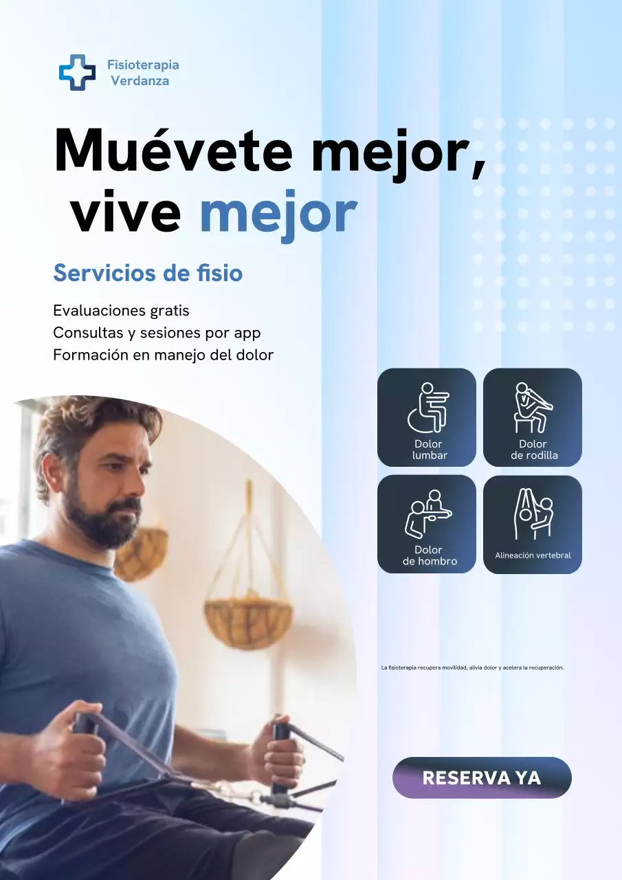 Póster publicitario de Blue Modern Therapy