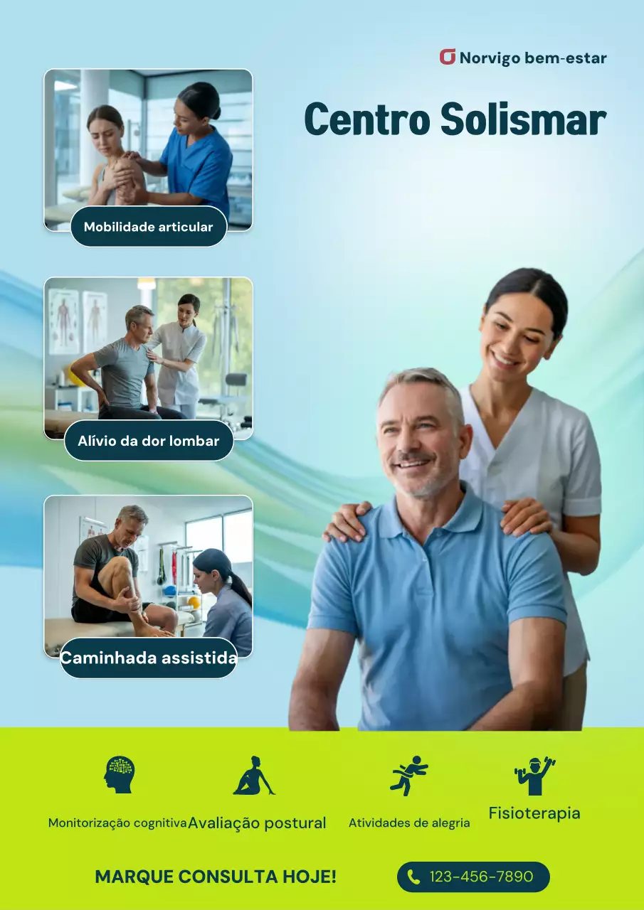 Pôster publicitário da Blue Modern Wellness