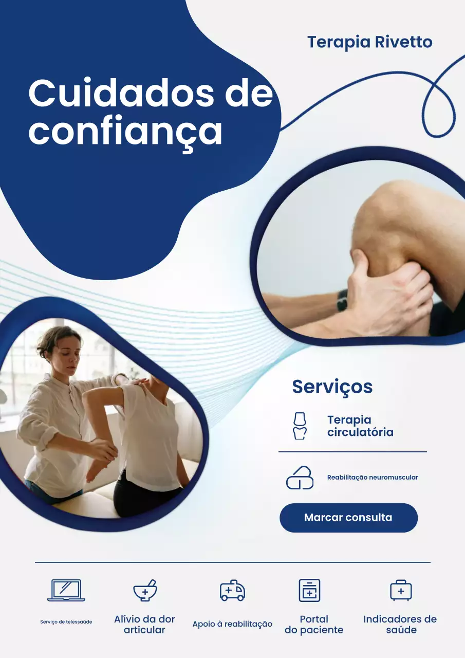 Pôster publicitário da Blue Modern Therapy